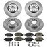 KOE7300 by POWERSTOP BRAKES - Disc Brake Pad and Rotor Kit - Low-Dust, Ceramic