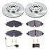 TDSK7082 by POWERSTOP BRAKES - Track Day Spec High-Performance Brake Pad and Rotor Kit