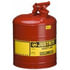 7150100 by JUSTRITE - Flame Arrester Safety Can - 5 Gallon Steel, For Flammables, Type I, Red