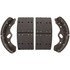 ANA614R by WAGNER - Wagner SevereDuty ANA614R Drum Brake Shoe Set