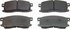 Wagner MX176 Disc Brake Pad Set Wagner ThermoQuiet MX176 Semi-Metallic Disc Brake Pad Set