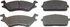 MX180 by WAGNER - Wagner ThermoQuiet MX180 Semi-Metallic Disc Brake Pad Set