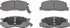 MX263 by WAGNER - Wagner ThermoQuiet MX263 Semi-Metallic Disc Brake Pad Set
