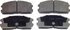 MX299 by WAGNER - Wagner ThermoQuiet MX299 Semi-Metallic Disc Brake Pad Set