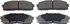 Wagner MX304 Disc Brake Pad Set Wagner ThermoQuiet MX304 Semi-Metallic Disc Brake Pad Set