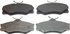 MX338 by WAGNER - Wagner ThermoQuiet MX338 Semi-Metallic Disc Brake Pad Set