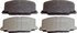 MX356 by WAGNER - Wagner ThermoQuiet MX356 Semi-Metallic Disc Brake Pad Set