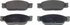 MX933 by WAGNER - Wagner ThermoQuiet MX933 Semi-Metallic Disc Brake Pad Set