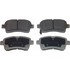 MX937 by WAGNER - Wagner ThermoQuiet MX937 Semi-Metallic Disc Brake Pad Set