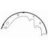 PAB228R by WAGNER - Wagner ThermoQuiet PAB228R Drum Brake Shoe Set