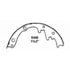 PAB449R by WAGNER - Wagner ThermoQuiet PAB449R Drum Brake Shoe Set