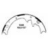 PAB445R by WAGNER - ThermoQuiet Drum Brake Shoe Set