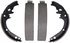 PAB462R by WAGNER - Wagner ThermoQuiet PAB462R Drum Brake Shoe Set