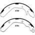 PAB476 by WAGNER - BRAKE SHOE SET