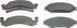 MX50 by WAGNER - Wagner ThermoQuiet MX50 Semi-Metallic Disc Brake Pad Set