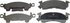 MX52 by WAGNER - Wagner ThermoQuiet MX52 Semi-Metallic Disc Brake Pad Set