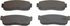 PD233 by WAGNER - Wagner ThermoQuiet PD233 Ceramic Disc Brake Pad Set