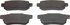 PD339 by WAGNER - Wagner ThermoQuiet PD339 Ceramic Disc Brake Pad Set
