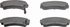 PD511 by WAGNER - Wagner ThermoQuiet PD511 Ceramic Disc Brake Pad Set