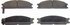 PD554 by WAGNER - Wagner ThermoQuiet PD554 Ceramic Disc Brake Pad Set