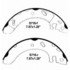 PAB716 by WAGNER - Wagner ThermoQuiet PAB716 Drum Brake Shoe Set