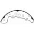 PAB738 by WAGNER - Wagner ThermoQuiet PAB738 Drum Brake Shoe Set