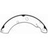 PAB756 by WAGNER - Wagner ThermoQuiet PAB756 Drum Brake Shoe Set