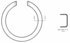 PAB781 by WAGNER - Wagner ThermoQuiet PAB781 Parking Brake Shoe Set