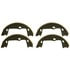 PAB797 by WAGNER - Wagner ThermoQuiet PAB797 Parking Brake Shoe Set