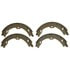 PAB874 by WAGNER - Wagner ThermoQuiet PAB874 Parking Brake Shoe Set