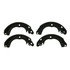 PAB961 by WAGNER - Wagner ThermoQuiet PAB961 Parking Brake Shoe Set