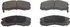 QC437 by WAGNER - Wagner ThermoQuiet QC437 Ceramic Disc Brake Pad Set