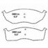 SX591 by WAGNER - Wagner SevereDuty SX591 Semi-Metallic Disc Brake Pad Set