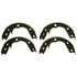 Z858 by WAGNER - Wagner Brake Z858 Parking Brake Shoe