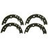 Z856 by WAGNER - Wagner Brake Z856 Parking Brake Shoe