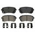 ZD1157 by WAGNER - QuickStop Ceramic Disc Brake Pad Set