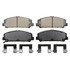 ZD1286 by WAGNER - QuickStop Ceramic Disc Brake Pad Set