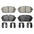 ZD1296 by WAGNER - QuickStop Ceramic Disc Brake Pad Set