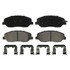 ZD1384 by WAGNER - QuickStop Ceramic Disc Brake Pad Set