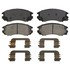 ZD1408 by WAGNER - QuickStop Ceramic Disc Brake Pad Set