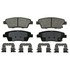 ZD1551 by WAGNER - QuickStop Ceramic Disc Brake Pad Set