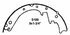 Z189 by WAGNER - Wagner Brake Z189 Drum Brake Shoe