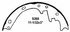 Z265R by WAGNER - Wagner Brake Z265R Drum Brake Shoe