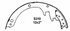 Z310 by WAGNER - Wagner Brake Z310 Drum Brake Shoe