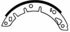 Z437 by WAGNER - Wagner Drum Brake Shoe Set