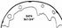 Wagner Z474 Drum Brake Shoe Wagner Brake Z474 Drum Brake Shoe