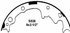 Z538 by WAGNER - Wagner Brake Z538 Drum Brake Shoe