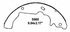 Z665 by WAGNER - Wagner Brake Z665 Drum Brake Shoe