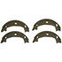 Z828 by WAGNER - Wagner Brake Z828 Parking Brake Shoe