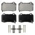 ZX1270 by WAGNER - QuickStop Semi-Metallic Disc Brake Pad Set